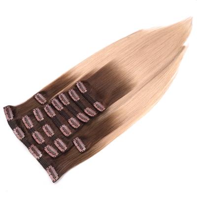 China All Textures 10 12 A Grade Brazilian Seamless Hair Extension Clips In Brazilian Hair Extension Human for sale