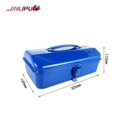 China Convenient Customized metal repair kit large capacity double-layer space iron tool box customized color  gift box of household and travel for sale