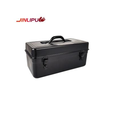 China Convenient T-410B Customized metal toolbox large capacity double-layer space iron toolbox various customized colors simple iron gift box for sale