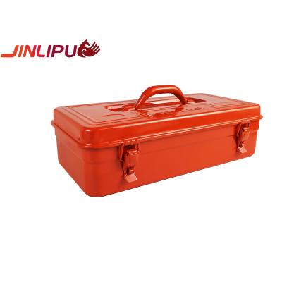 China Convenient T-410A Customized travel convenient metal toolbox large capacity iron toolbox various customized colors simple iron gift box for sale