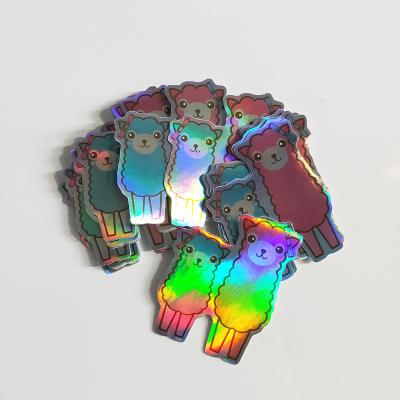 China Etc. Customized Die Cut Hologram Sticker Sheet Holo Sparkle Sticker for sale