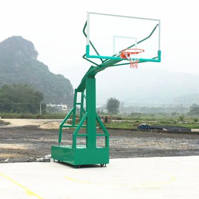 China Portable Fiberglass Basketball Goal with Detached Rim Basketball Hoop Stand for sale