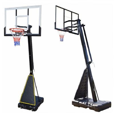 China Sports Don Outdoor Training Equipment Adult Manual Hydraulic Portable Basketball Hoop for sale