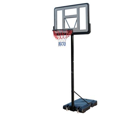 China Fiberglass Adjustable Height Tempered Glass Basketball Hoop Mobile Hydraulic Stand for sale