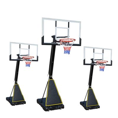 China Outdoor Donation Basketball Stand Tempered Glass Panel Adult Home for sale