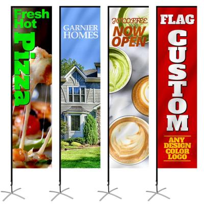 China Custom Beach Flag Hanging High Quality Double Outdoor Advertising for sale