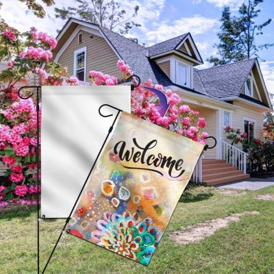 China New Style Hot Sale Hanging Design Customized Logo Double Sided Garden Flag, Empty Garden Flag for sale