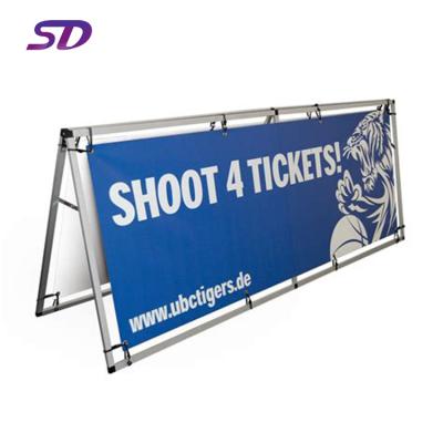 China Tear Resistant Polyester Large Hanging Background Custom Advertising Banner for sale