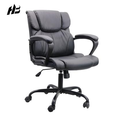 China Luxury Gaming Chair Computer Gaming Chair PU Leather Black Rotating Comfort With Footstool for sale