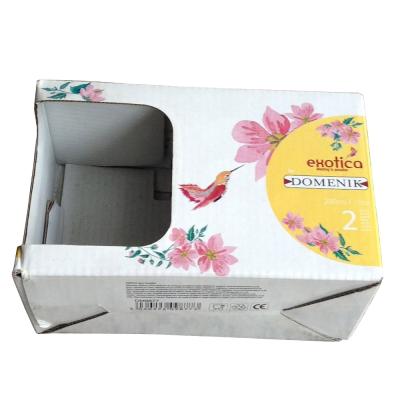 China Recycled Materials Custom Printed Cardboard Kraft Paper Box With Die Cut Window for sale