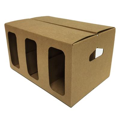 China Recycled Materials Customized Corrugated Cardboard Presentation Box With Cut Out Window for sale