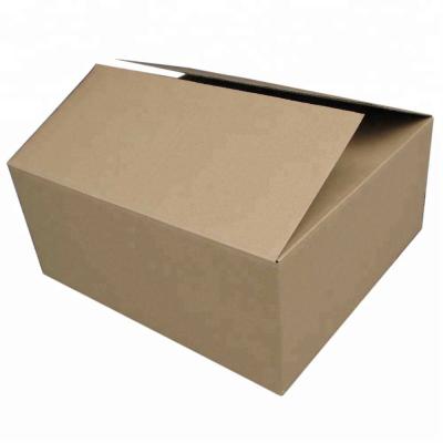 China Recycled Materials Plain Brown Kraft 3ply 5ply Corrugated Cardboard Shipping Box for sale