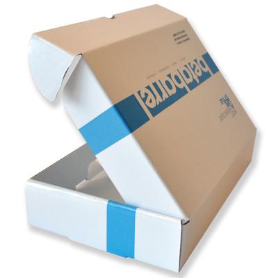 China Recycled Materials White Color Shoe Cardboard Packaging Box With Custom Logo Printing for sale