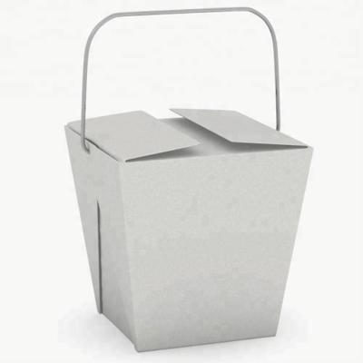 China Recycled Materials Paperboard Packaging Noodle Box With Plastic Handle for sale