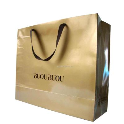 China Recycled Materials Customized Printing Paper To Carry Shopping Bag With Handle for sale