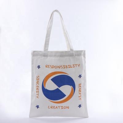 China Custom Size Wholesale Cheap Reusable Eco-friendly And Printed Reusable Canvas Cotton Tote Shopping Bag for sale