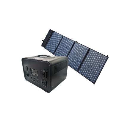 China LiFePo4 110V outdoor camping cordless charging solar portable power station produced 1000W solar generator for sale