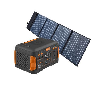 China AC Power Bank Power Bank Generator 300W Wireless Charging Portable Outdoor Solar Camping With Completed Panel Set for sale