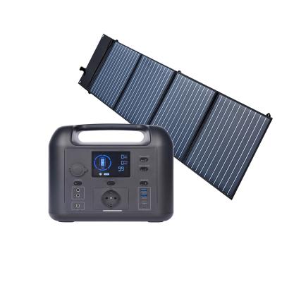 China Type C Off Grid Solar Panel 500w Mini Portable Generator Power Station for sale