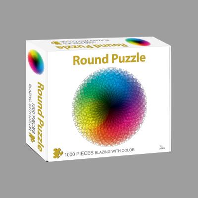 China Eco - Friendly Laser Cut Round And Rectangle PUZ Wholesale 1000 Pieces Manufacture Jigsaw Puzzle For Adults for sale