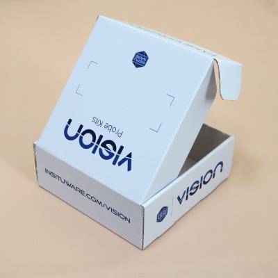 China Recycled materials customized product packaging small box white cardboard packagingplain paper box box for sale