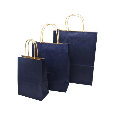 China Recycled Materials China OEM Manufacturing Sizes Custom Logo Clothes Printed Plain Small Flat Bottom Paper Kraft Bag for sale