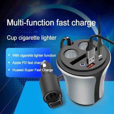 China Durable Cardboard Quality Universal Dual Usb Car Charger Electronic Cigarette Holder With Usb Lighter for sale