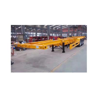 China Online Wholesale 40 Ft Truck Trailer Flatbed Semi Trailer Truck Trailer Reliable Performance for sale