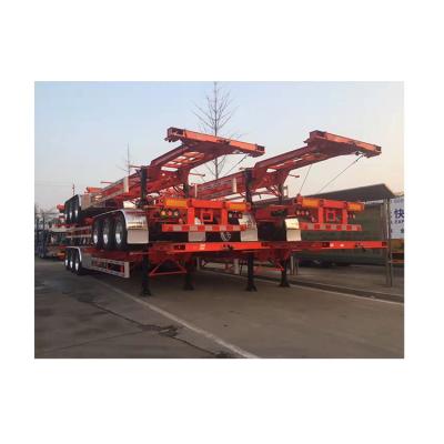 China Manufacturer Supply Finely Processed Trailer Truck 20ft 40ft Sideloader Container Chassis Semi Trailer for sale