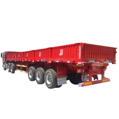 China Truck Trailer 60t 3 Axles Fender Steel Wood Sand Stone Cargo Semi Trailer Truck For Sale Philippines for sale