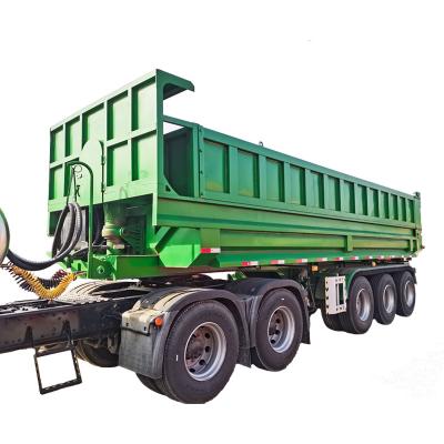 China Truck Trailer 37 Meter 3 Cube Axle Transport Truck Connecting Coal Dump Semi Trailer for sale