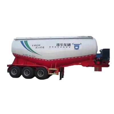 China Truck Trailer 3 /4Axle 40-60 Tons 45cbm Dry Bulk Cement Powder Bulker Tanker Siloba Truck Trailer For Sale for sale