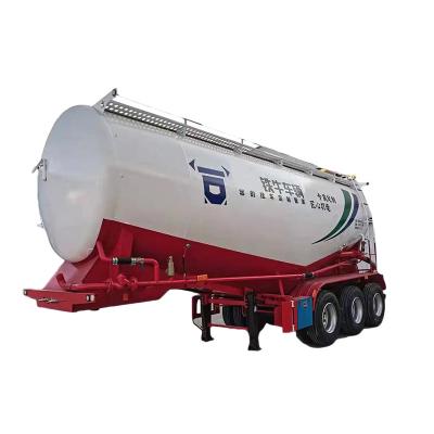 China Good Quality 3 Axle 28-55cbm Cement Truck Trailer Fly Truck Trailer Ash Flour Powder Material Transport Bulk Tanker Semi Tanker for sale