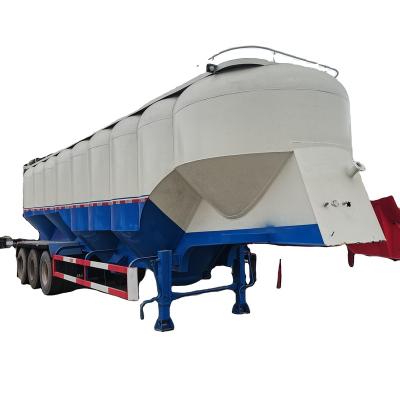 China 30/35/40/45/50 CBM 3 axle heavy duty carbon steel V-silo lime ore powder fly ash flour bulk cement trailer ex factory truck trailer prices for sale