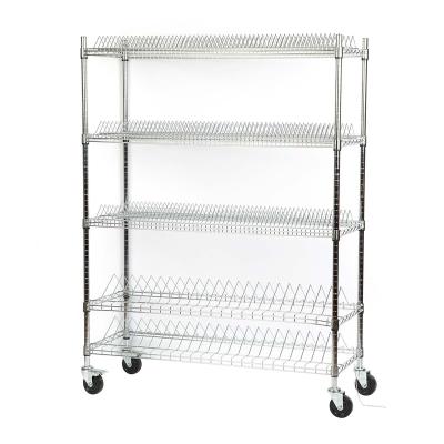 China Storage ESD PCB Storage Trolley Trolley Stainless Steel Trolley With Wheels for sale