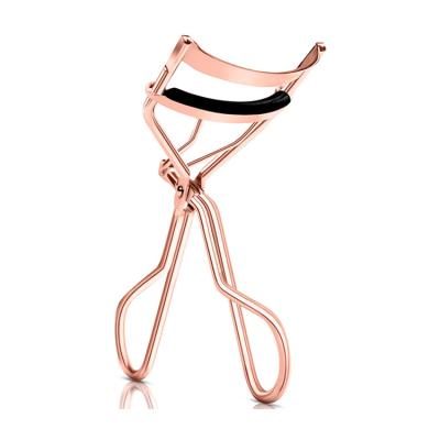 China Professional Eyelash Curler Tools Private Label No Pinch High Quality Custom Rose Gold Eyelash Curler Stainless Steel For All Eyes Shape for sale