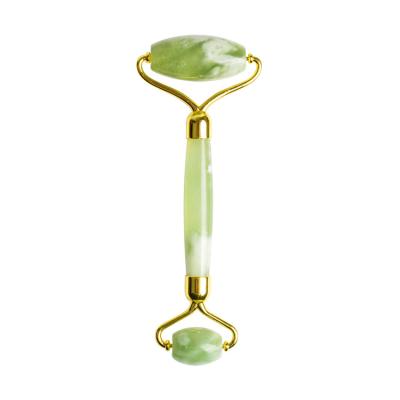 China No noise/portable comfortable handheld. etc Authentic 100% Low MOQ Double Face Roller Jade Roller Massager Green Nephrite Jade Natural Head Slim Massager for sale