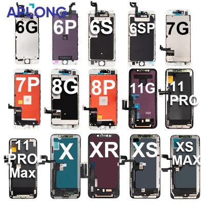 China 2021 Hot Selling Fix Phone Broken Screen Mobile Phone Touch Show LCD Screen For Iphone 6 7 8 10 11 X Xr for sale