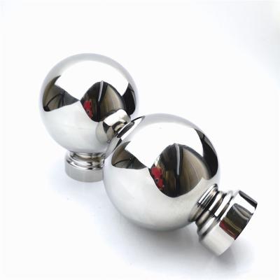 China Contemporary ball with low balustrade ball top, fencing ball base, punch ball stainless steel balustrade top accessories for sale