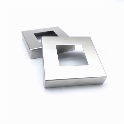 China Contemporary Manufacturer Of Custom 304/201 Stainless Steel Decoration Cover Flange Handrail Stair Railing Base Cover for sale