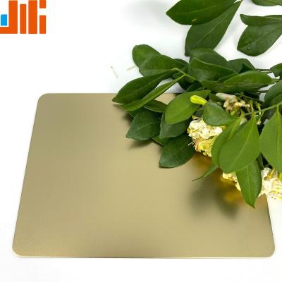 China Decorative/building Champagne Gold Colored Stainless Steel Decorative plate/sheet SUS200/300Series 8k mirror/hairline for sale