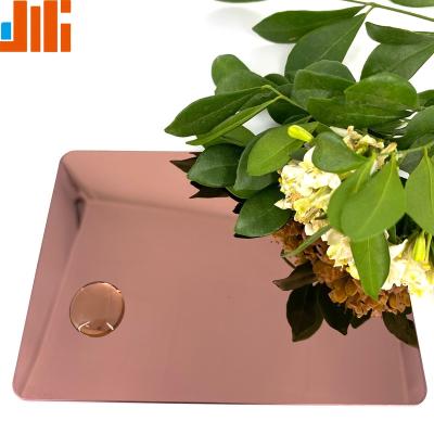 China Decorative/building Rose Gold Colored Stainless Steel Decorative plate/sheet SUS200/300Series 8k mirror/hairline for sale