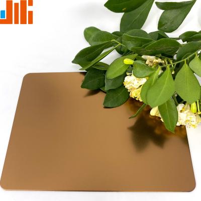 China Decorative/building Coffee Goled Colored Stainless Steel plate/sheet SS304  8k mirror/hairline Golden for sale