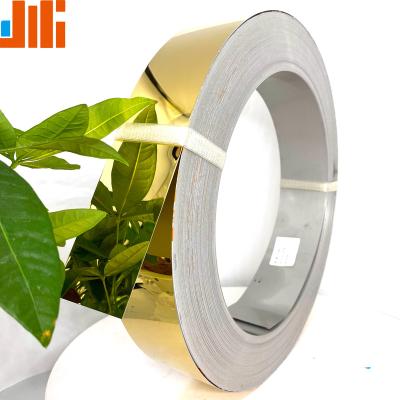 China Advertising word/logo SS201 Advertising word/logo Material Golden Stainless Steel Strip 0.4mm thickness 70mm width 1000mm length for sale