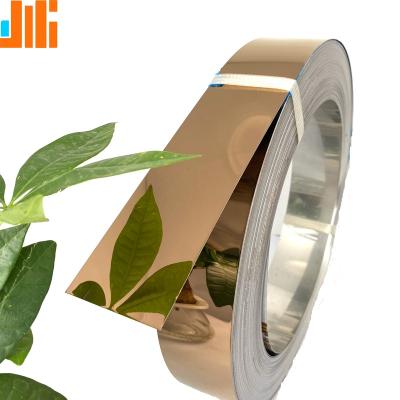 China Advertising word/logo SS201 Advertising word/logo Material ROSE GOLDEN Color Stainless Steel Strip 0.4mm thickness 70mm width 1000mm length for sale