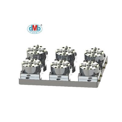 China Mechanical/Mold/Auto/Industry Positioning System D100 High Precision 6 Flexible Bench 4 Jaw Quick Pneumatic Chuck for sale