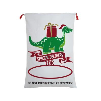 China 2021 New Designs Eco-Friendly and Reusable Christmas Santa Burlap Burlap Bags for Best Personalized Sublimation Gift Bags for Family for sale