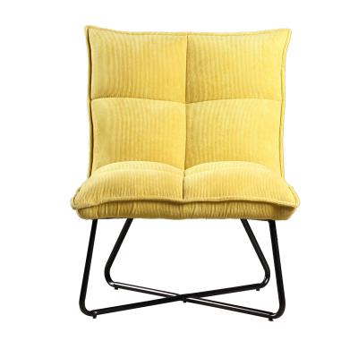 China Comfortable Living Room Furniture Modern Sofa Chair Yellow Accent Chair for sale