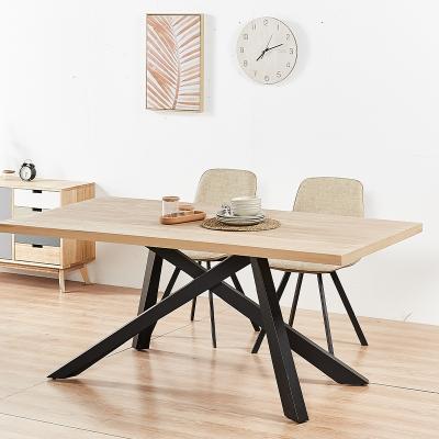 China Cheap set of Nordic style price MDF top panel tables and velvet chairs dining room furniture dining room tables for sale