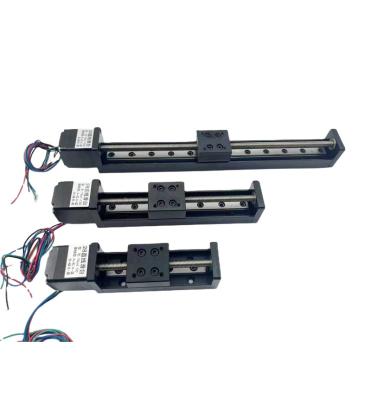 China NEMA 11 Linear Module With Table T Type Rail Stepper Motor Sliding Step 50mm 100mm 150mm 200mm Linear Travel DG28-T6-x-L for sale